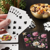Zwarte Fluwelen Roos Pokerkaarten (Insitu)