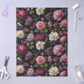 Zwarte Fluwelen Roos Tissuepapier (Craft)
