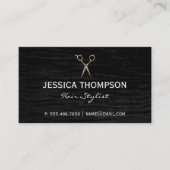 Zwarte Fluwelen Visitekaartje (Voorkant)