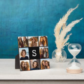 Zwarte foto collage aangepaste monogram fotoplaat (Insitu)