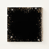 Zwarte foto diamanten inspirerend quote notitieboek (Achterkant)