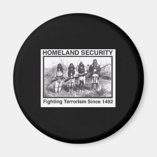 Zwarte Foto Indiase Homeland Security Magneet