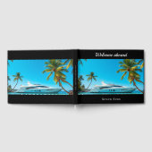 Zwarte foto jachtboot gastenboek (Volledig)