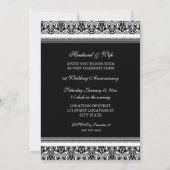 Zwarte foto uitnodiging 1ste verlichting feest (Achterkant)