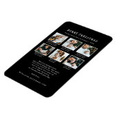 Zwarte foto vakantie magneet (Linkerzijde)