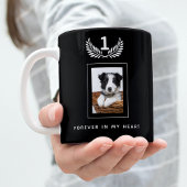 Zwarte foto van Memorial dog Koffiemok