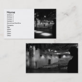 Zwarte foto van theater Stage Visitekaartje (Voorkant / Achterkant)