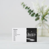 Zwarte foto van theater Stage Visitekaartje (Staand voorkant)