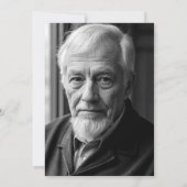 Zwarte foto voor 85e verjaardag in moderne stijl kaart (Achterkant)