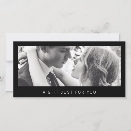 Zwarte Fotograaf Fotografie Cadeaubon (Voorkant)