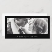 Zwarte Fotograaf Fotografie Cadeaubon (Voorkant / Achterkant)