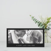 Zwarte Fotograaf Fotografie Cadeaubon (Staand voorkant)