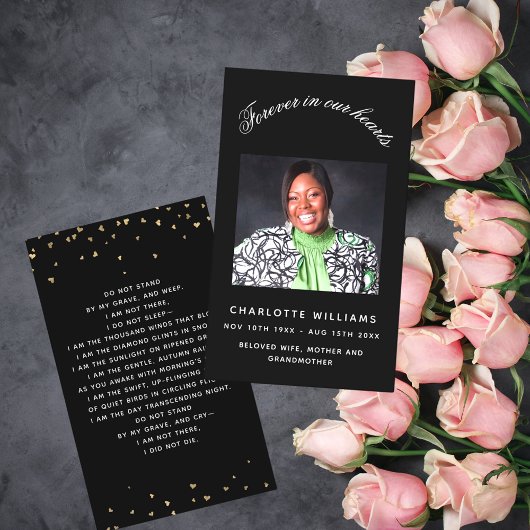 Zwarte fotografierkaart visitekaartje