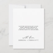 Zwarte-fotosjabloon van fijne afbeelding - Bedankt (Achterkant)