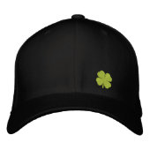 Zwarte Four Leaf Clover St. Patrick -  Pet (Voorkant)