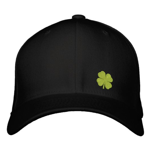 Zwarte Four Leaf Clover St. Patrick -  Pet (Voorkant)