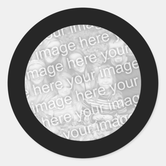 Zwarte Frame Sticker (Voorkant)