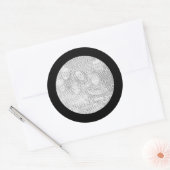 Zwarte Frame Sticker (Envelop)