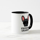Zwarte Franse Bulldog Frenchie Opa Mok (Voorkant rechts)