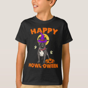 Zwarte Franse Bulldog Heks Kostuum Hond Liefhebber T-shirt