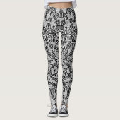 Zwarte Franse kant Leggings (Voorkant)