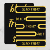 zwarte friday-verkoopkaart bedankkaart (Voorkant / Achterkant)