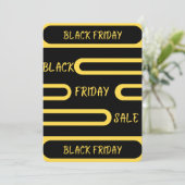 zwarte friday-verkoopkaart bedankkaart (Staand voorkant)