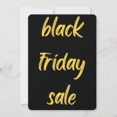 zwarte friday-verkoopkaart bedankkaart (Achterkant)