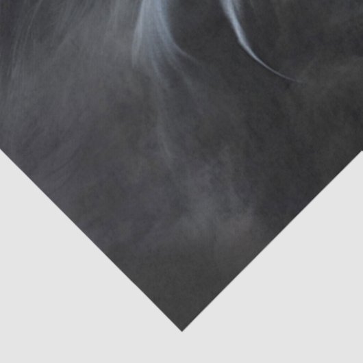 Zwarte Friese paard decoupage Tissuepapier (Detail)