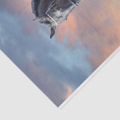 Zwarte friesische paardengaloppers tissuepapier (Detail)