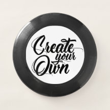 Zwarte frisbee