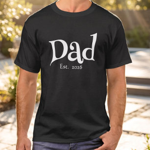 Zwarte Fun Vet Gedurfde Eenvoudige Papa Opgericht T-shirt