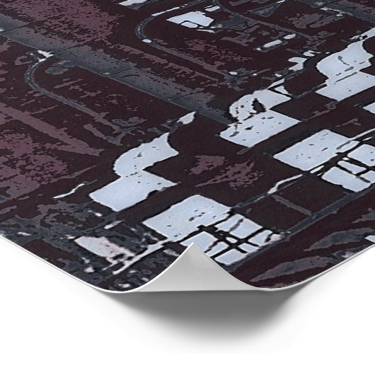 ZWARTE FURNACEN STAALMILL POSTER (Hoek)