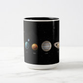 Zwarte Galaxy Print Solar System Mok (Center)