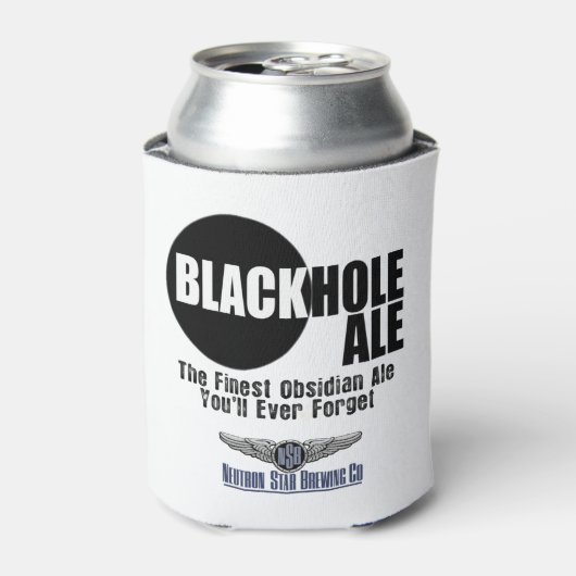 Zwarte Gat Koozie (Blikje Voorkant)