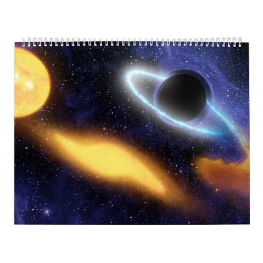 Zwarte gaten in de ruimte door NASA Kalender (Hoes)