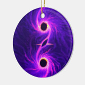 Zwarte gaten keramisch ornament (Links)