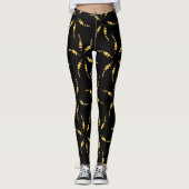 Zwarte gaten leggings (Voorkant)
