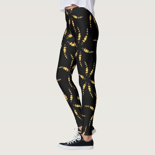 Zwarte gaten leggings (Links)