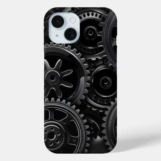 Zwarte Gear Matrix Hoesje (Achterkant)