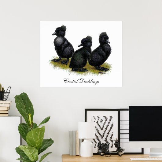 Zwarte gebluste slangen poster (Thuiskantoor)