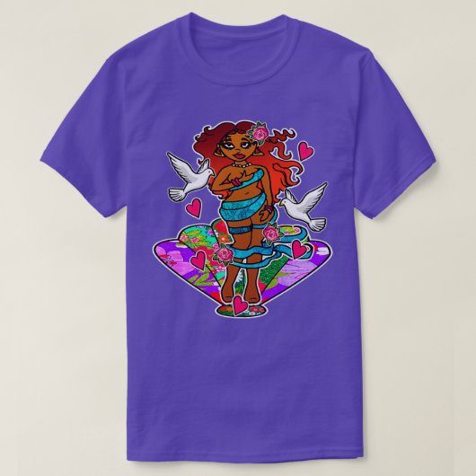 Zwarte geboorte van Venus T-shirt (Design voorkant)