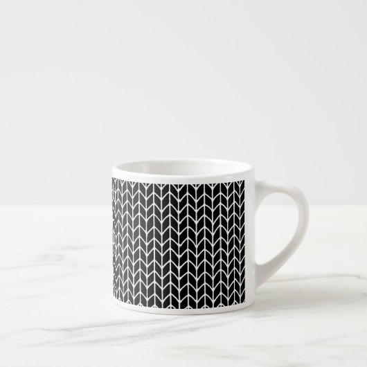 Zwarte gebreide espressokopje espresso kop (Rechts)