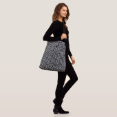 ZWARTE GEBREIDE Schoudertas Crossbody Tas (Op model)