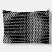 ZWARTE GEBREIDEDE Grote Accessoiretas Etui (Achterkant)