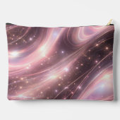 Zwarte & gedempte blush ruimte patronen AI-kunst Etui (Achterkant)
