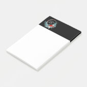 Zwarte geëmailleerde krans Kerst Post-it-notities  Post-it® Notes (Schuin)
