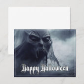 Zwarte geest in een hels landschap - Halloween (Voorkant / Achterkant)