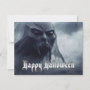 Zwarte geest in een hels landschap - Halloween