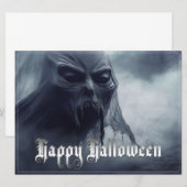Zwarte geest in een hels landschap - Halloween (Voorkant / Achterkant)